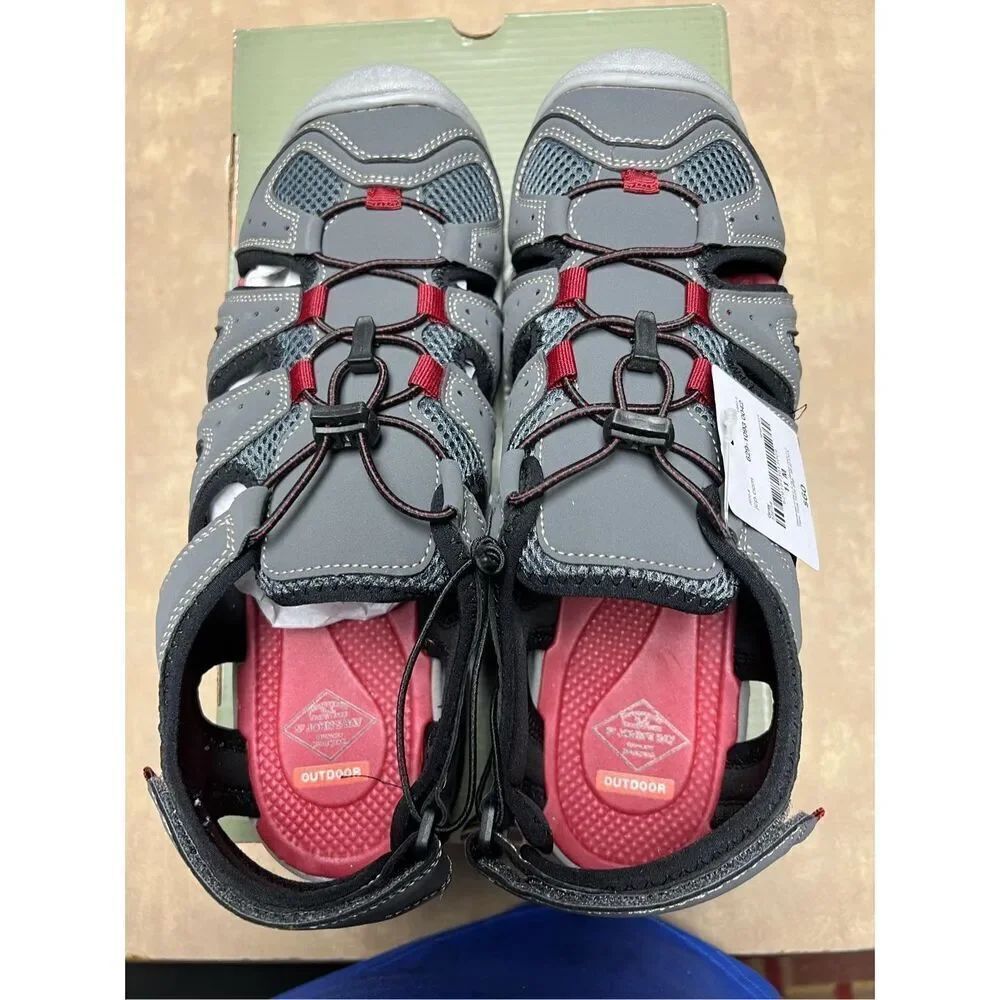 ➡️NIB! St. John's Bay Spencer Men's Outdoor Sandal Gray Size - 11 M - Picture 1 of 6
